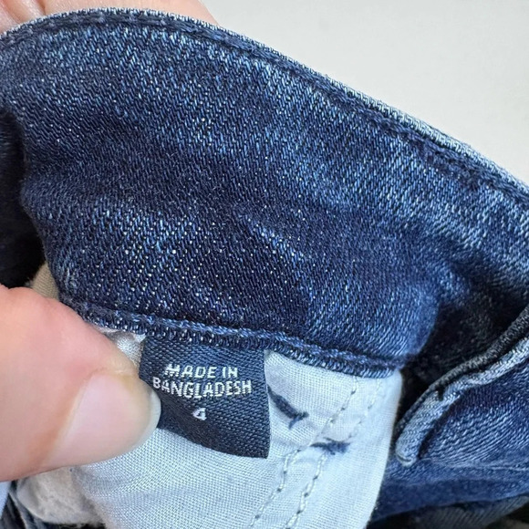 J. Jill High-Rise Fringed-Hem Straight-Leg Jeans Size 4‎ EUC 0238 - Picture 10 of 10